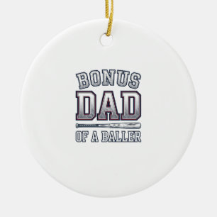 Bonus-Vater eines Ballers Vintage-Sportshirt-Desig Keramik Ornament