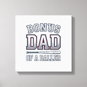Bonus-Vater eines Ballers Vintage-Sportshirt-Desig Leinwanddruck