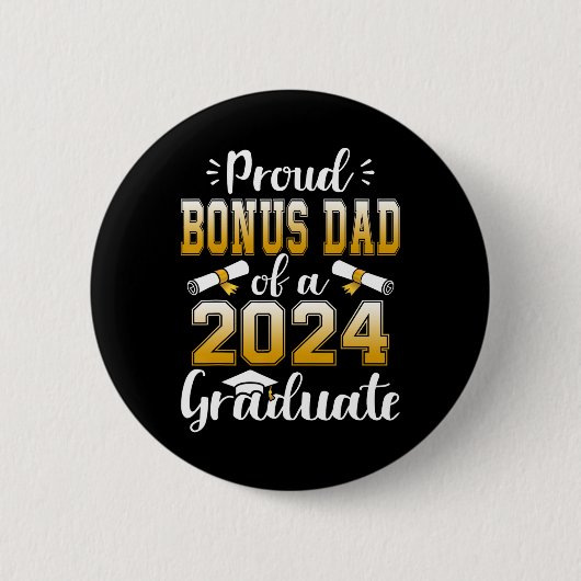 Bonus-Vater eines Cl von 2024 Hochschulabsolventen Button (Vorderseite)