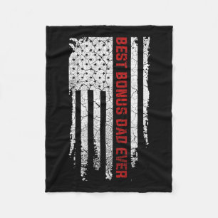 Bonus Vater Ever American USA Flaggen Tag Geschenk Fleecedecke