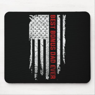 Bonus Vater Ever American USA Flaggen Tag Geschenk Mousepad