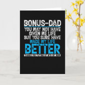 Bonus-Vater machte mein Leben zu einem besseren Ge Karte (Gelbe Blume)