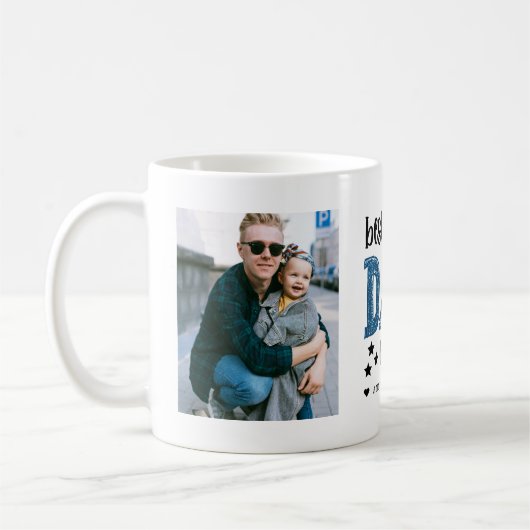 "Bonus Vater" Step Vater Foto Kaffeetasse (Links)
