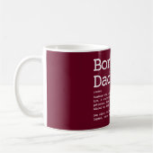 Bonus Vater Stepdad Definition Burgundy Red Kaffeetasse (Links)