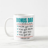 Bonus Vater, Stepfather Kaffeetasse (Links)