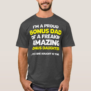 Bonus Vater Vathers Day Geschenk StepTochterin Ste T-Shirt