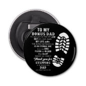 Bonus Vater Vathers Day-Geschenk von Stepdad für D Flaschenöffner (Vorderseite)