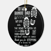 Bonus Vater Vathers Day Stepdad für Tochter Son Keramik Ornament (Links)