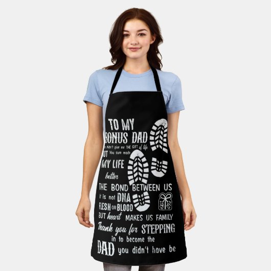 Bonus Vater Vathers Day Stepdad für Tochter Son Schürze (Getragen)