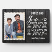 Bonus Vater Wertschätzung Geschenk Individuelle Na Fotoplatte (Vorderseite)