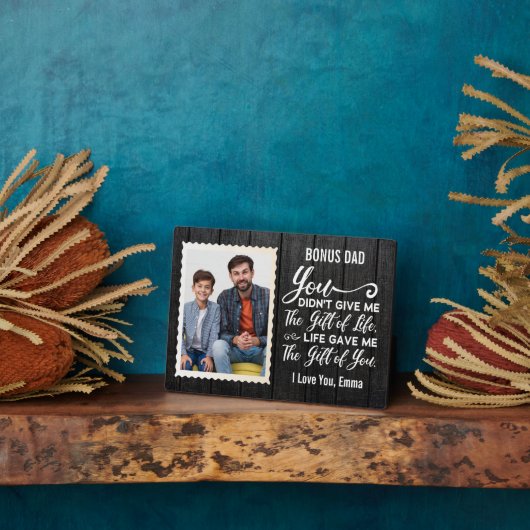 Bonus Vater Wertschätzung Geschenk Individuelle Na Fotoplatte (Seite)