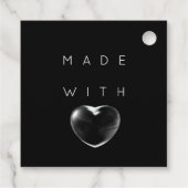 Bonuscode Logo Gold Herzstück Dankeschön Minimal Geschenkanhänger (Rückseite)