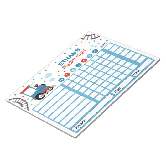 Bonusdiagramm Monster Train Personalisiert Chores Notizblock (angewinkelt)
