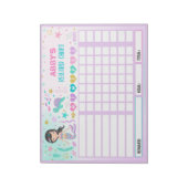 Bonusdiagramm Personalisierte Übersicht der Kopfsc Notizblock (Rotiert)