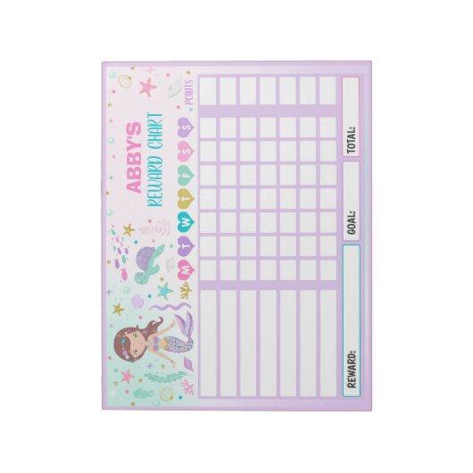 Bonusdiagramm Personalisierte Übersicht der Kopfsc Notizblock (Rotiert)