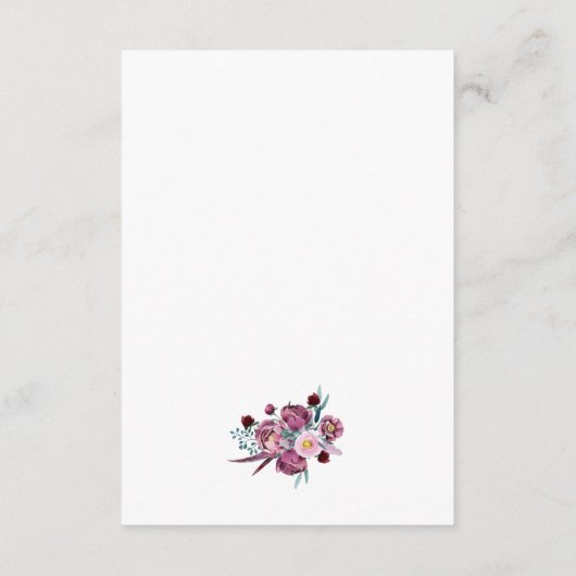 Bonuskarte der botanischen Mutter Begleitkarte (Rückseite)