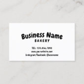 Bonuskarte für Donut Bakery Loyalty Card Treuekarte (Rückseite)