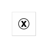 Bonuskarte - X Markiert den Platz - Klein Gummistempel (Prägung)