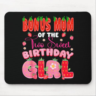 Bonusmutter des zweit süßen 2. Geburtstagsmädchens Mousepad