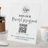 Bonusprogramm für kleine Unternehmen QR-Werbeaktio Sockelschild (In Situ)