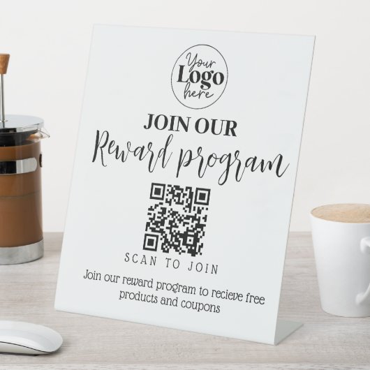 Bonusprogramm für kleine Unternehmen QR-Werbeaktio Sockelschild (In Situ)