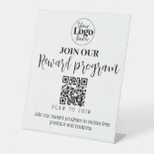 Bonusprogramm für kleine Unternehmen QR-Werbeaktio Sockelschild (Vorderseite)