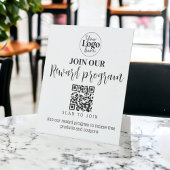 Bonusprogramm für kleine Unternehmen QR-Werbeaktio Sockelschild
