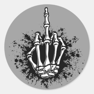 Bony Bird Runder Aufkleber