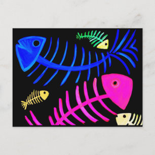 Bony Fish Postkarte