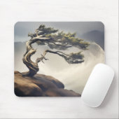 Bonzai Pflanze Wind Ruhige Friedliche Landschaft Mousepad (Mit Mouse)