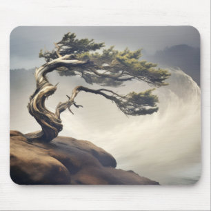 Bonzai Pflanze Wind Ruhige Friedliche Landschaft Mousepad