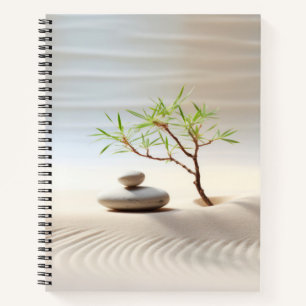 Bonzai Pflanze Wind Tranquil Friedlich Notizblock