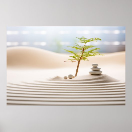 Bonzai Pflanze Wind Tranquil Friedlich Poster (Vorne)