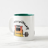 Bonze-Gewichts-Aufzug Zweifarbige Tasse (Vorderseite Links)