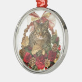 Bonze im Weihnachtskorb Ornament Aus Metall (Links)