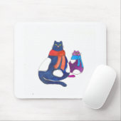 Bonzen in den Schals Mousepad (Mit Mouse)
