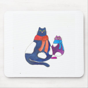 Bonzen in den Schals Mousepad