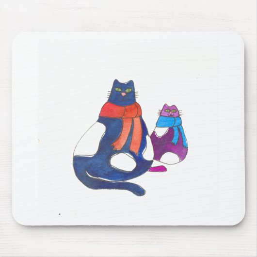 Bonzen in den Schals Mousepad (Vorne)
