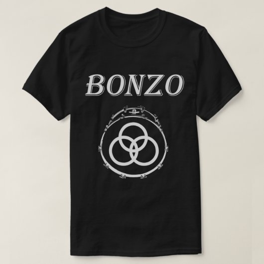 Bonzo Three Rings Symbol Bass Drum T - Shirt (Design vorne)