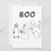 BOO 3 niedlicher Ghost-Trick oder -Behandlungen