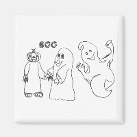 BOO 3 niedlicher Ghost-Trick oder -Behandlungen