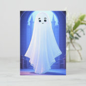 Boo AI Ghost Einladung (Stehend Vorderseite)