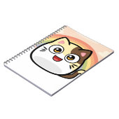 Boo als Katzen-Entwurfs-Produkte Notizblock (Linke Seite)