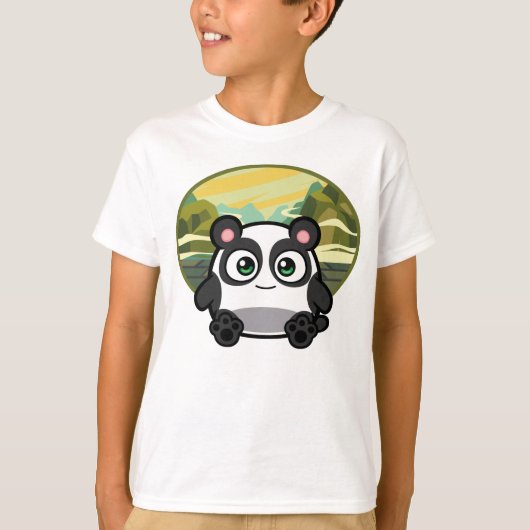Boo als Panda-Kleid T-Shirt (Vorderseite)