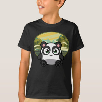 Boo als Panda scherzt dunklen T - Shirt