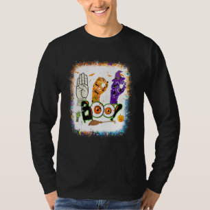 Boo Amerikanische Gebärdensprache Asl Gehörloser H T-Shirt