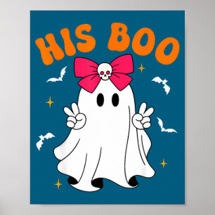 Boo & Boo lustige passende Halloween-Paare Poster