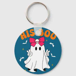 Boo & Boo lustige passende Halloween-Paare Schlüsselanhänger