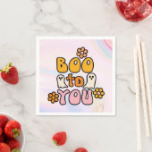 Boo an You Retro Halloween Serviette (Beispiel)