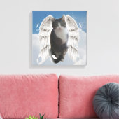 Boo Angel 30 x 30 cm StretchCanvas Print Leinwanddruck (Insitu (Wohnzimmer))